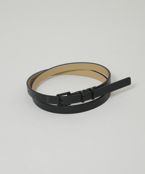 NANO universe（ナノユニバース）の「ペイントバックル細ベルト（ベルト・レディース・ブラック/ボルドー・FREE）」の3枚目の写真