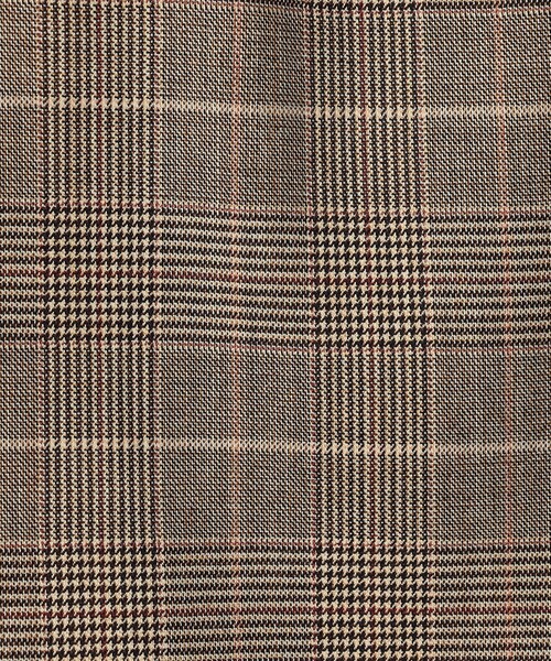 バーガンディーグレンチェック ダブルブレストジャケット（テーラード