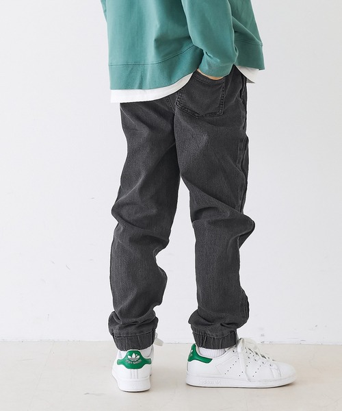 coca（coca）（コカ）の「キッズ　デニムサイドラインジョガーパンツ（デニムパンツ・キッズ・ブラック/ライトブルー・120/130/140/150）」の10枚目の写真