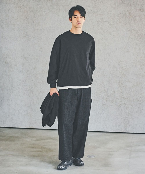 BAYFLOW（ベイフロー）の「【ストレッチ・イージーケア・吸水速乾・マシンウォッシャブル】SOLOTEXプルオーバー（その他トップス・メンズ・カーキ/ブラック・LARGE/MEDIUM）」の16枚目の写真