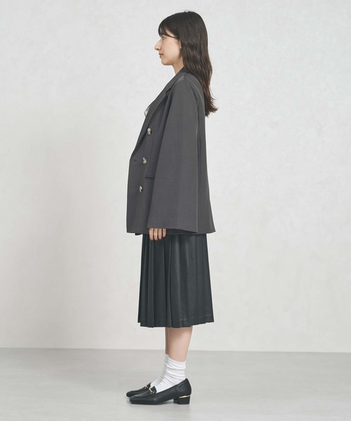 31 Sons de mode（トランテアン　ソン　ドゥ　モード）の「一部店舗限定アイテム 2way スリットスリーブ テーラード ジャケット（テーラードジャケット・レディース・チャコールグレー/ベージュ/ブラック×ホワイト・ﾌﾘ-）」の17枚目の写真