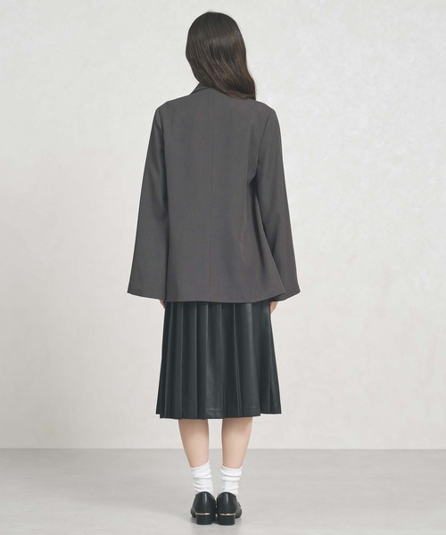 31 Sons de mode（トランテアン　ソン　ドゥ　モード）の「一部店舗限定アイテム 2way スリットスリーブ テーラード ジャケット（テーラードジャケット・レディース・チャコールグレー/ベージュ/ブラック×ホワイト・ﾌﾘ-）」の18枚目の写真