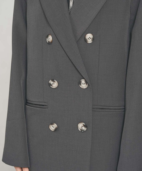 31 Sons de mode（トランテアン　ソン　ドゥ　モード）の「一部店舗限定アイテム 2way スリットスリーブ テーラード ジャケット（テーラードジャケット・レディース・チャコールグレー/ベージュ/ブラック×ホワイト・ﾌﾘ-）」の20枚目の写真