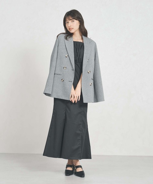 31 Sons de mode（トランテアン　ソン　ドゥ　モード）の「一部店舗限定アイテム 2way スリットスリーブ テーラード ジャケット（テーラードジャケット・レディース・チャコールグレー/ベージュ/ブラック×ホワイト・ﾌﾘ-）」の10枚目の写真