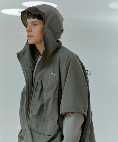 CMF OUTDOOR GARMENT(シーエムエフアウトドアガーメント)の「CMF OUTDOOR GARMENT/シーエムエフ アウトドアガーメント 別注 GUIDE SHELL(マウンテンパーカー・メンズ・ブラック/グレー・L/S/M)」の18枚目の写真