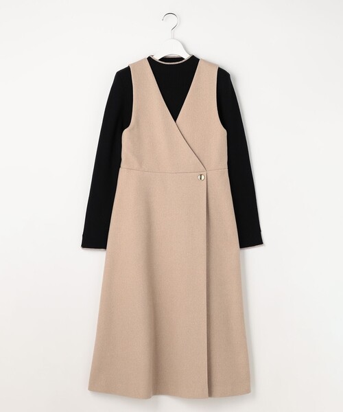 ANY SIS(エニィスィス)の「【2SET】ジャンパースカート × ニット セット(セットアップ・レディース・グレー系/ベージュ系・MEDIUM)」の8枚目の写真