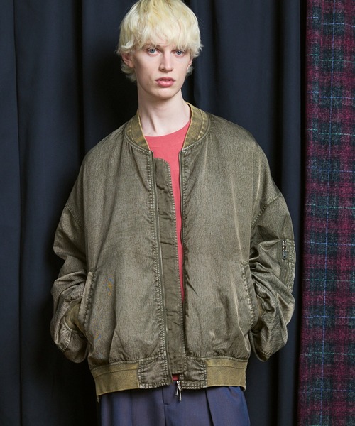 UNISEX》Prime-Over Vintage Like Nylon MA-1 Bomber Jacket