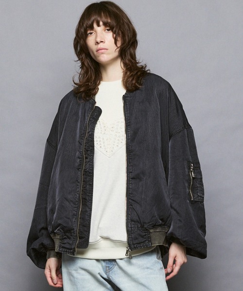 芝犬 試着のみ メゾンスペシャル MA-1 ボンバー ジャケット MAISON SPECIAL ma1 ma-1 「UNISEX」Prime-Over Nylon MA-1