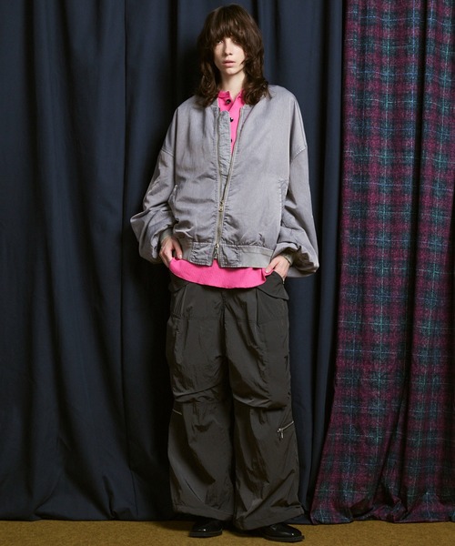 MAISON SPECIAL（メゾンスペシャル）の「《UNISEX》Prime-Over Vintage Like Nylon MA-1 Bomber Jacket/プライムオーバーヴィンテージライクナイロンMA-1ボンバージャケット【MAISON SPECIAL/メゾンスペシャル】（MA-1・メンズ・ブラック/グレイッシュベージュ/カーキ・0/1/2）」の16枚目の写真