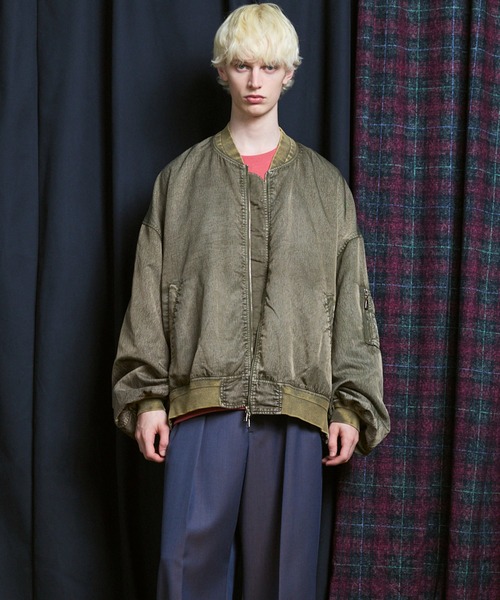 UNISEX》Prime-Over Vintage Like Nylon MA-1 Bomber Jacket/プライム