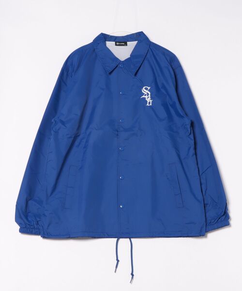 Subciety（サブサエティ）の「Nylon coach jkt（ナイロンジャケット・メンズ・ブラック/ブルー・SMALL/MEDIUM/LARGE/X-LARGE/XX-LARGE）」の18枚目の写真