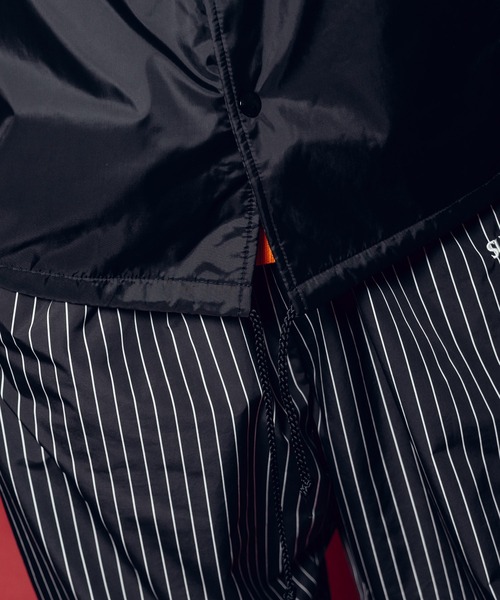 Subciety（サブサエティ）の「Nylon coach jkt（ナイロンジャケット・メンズ・ブラック/ブルー・SMALL/MEDIUM/LARGE/X-LARGE/XX-LARGE）」の12枚目の写真