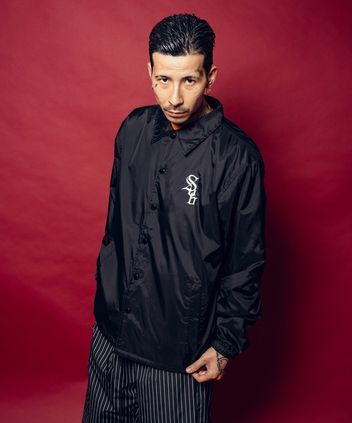 Subciety（サブサエティ）の「Nylon coach jkt（ナイロンジャケット・メンズ・ブラック/ブルー・SMALL/MEDIUM/LARGE/X-LARGE/XX-LARGE）」の11枚目の写真