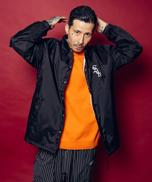 Subciety（サブサエティ）の「Nylon coach jkt（ナイロンジャケット・メンズ・ブラック/ブルー・SMALL/MEDIUM/LARGE/X-LARGE/XX-LARGE）」の7枚目の写真