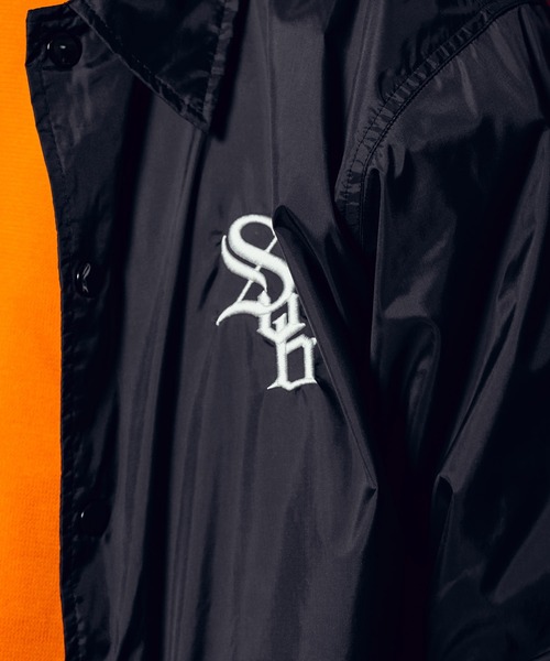 Subciety（サブサエティ）の「Nylon coach jkt（ナイロンジャケット・メンズ・ブラック/ブルー・SMALL/MEDIUM/LARGE/X-LARGE/XX-LARGE）」の9枚目の写真