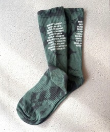 lit.Cy（リットシー）の「英字バックプリント BACKロゴタイダイソックス（ソックス/靴下）」