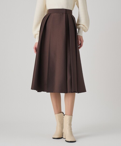 ANAYI フレアスカート　新品 ツイルタックプリーツフレア スカート（スカート）｜ANAYI（アナイ）の