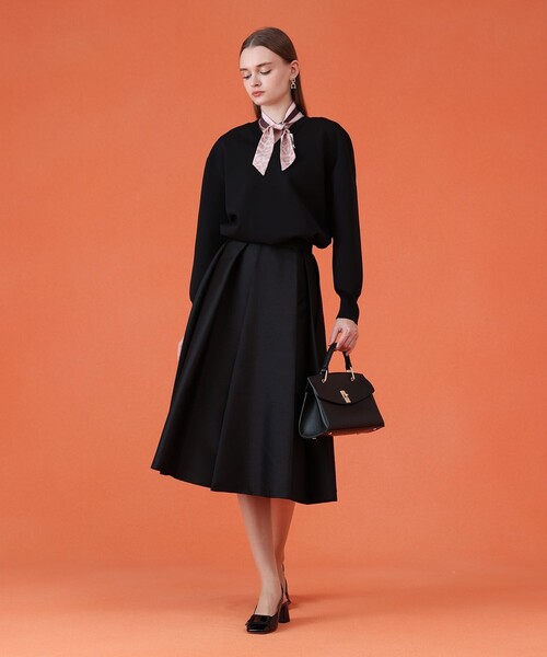 ツイルタックプリーツフレア スカート（スカート）｜ANAYI（アナイ）の