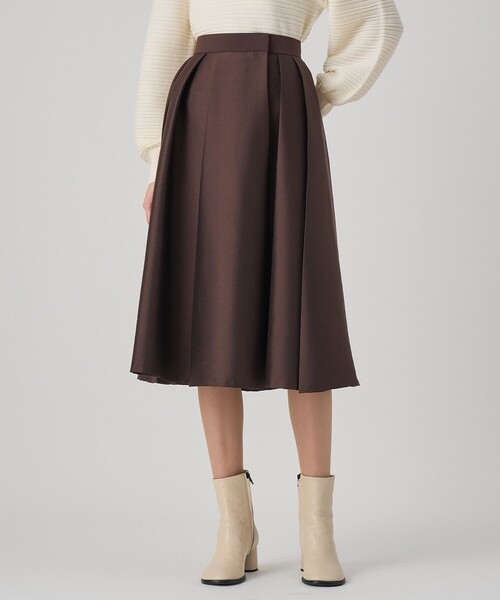 ツイルタックプリーツフレア スカート（スカート）｜ANAYI（アナイ）の