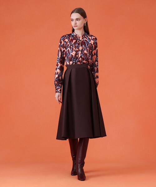 ツイルタックプリーツフレア スカート（スカート）｜ANAYI（アナイ）の