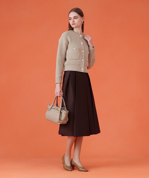 ツイルタックプリーツフレア スカート（スカート）｜ANAYI（アナイ）の