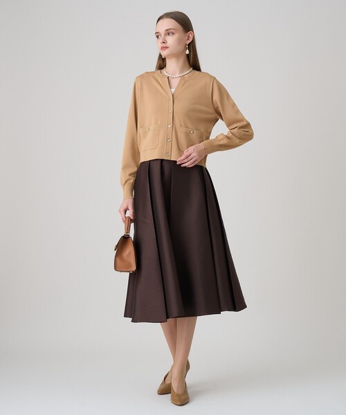ツイルタックプリーツフレア スカート（スカート）｜ANAYI（アナイ）の