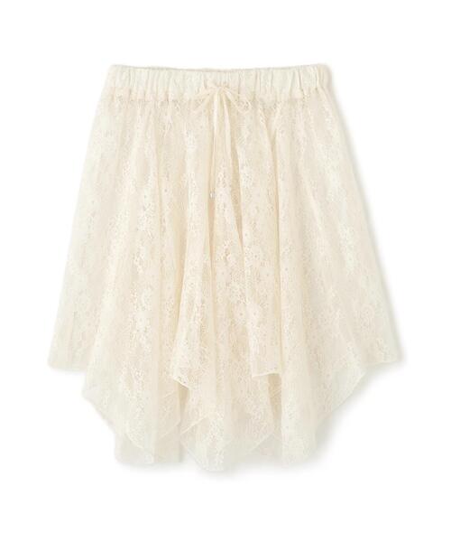 FREE'S MART(フリーズマート)の「イレヘムシアーレースミディスカート(スカート・レディース・ブラック/ホワイト・FREE)」の15枚目の写真