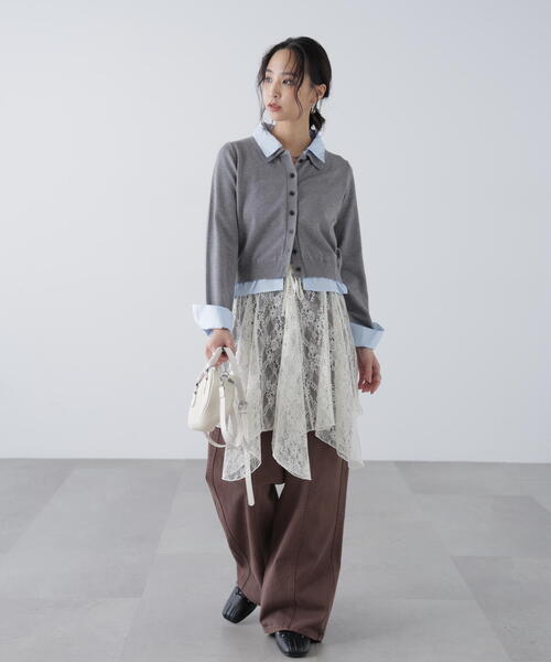 FREE'S MART(フリーズマート)の「イレヘムシアーレースミディスカート(スカート・レディース・ブラック/ホワイト・FREE)」の20枚目の写真