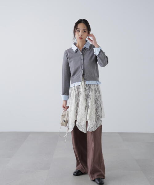 FREE'S MART(フリーズマート)の「イレヘムシアーレースミディスカート(スカート・レディース・ブラック/ホワイト・FREE)」の21枚目の写真