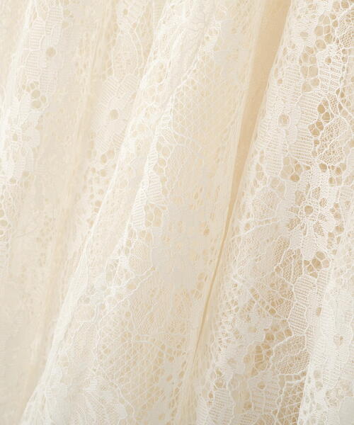 FREE'S MART(フリーズマート)の「イレヘムシアーレースミディスカート(スカート・レディース・ブラック/ホワイト・FREE)」の4枚目の写真