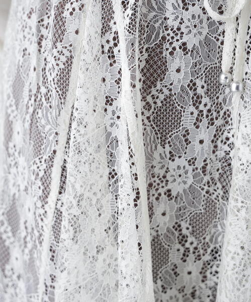 FREE'S MART(フリーズマート)の「イレヘムシアーレースミディスカート(スカート・レディース・ブラック/ホワイト・FREE)」の5枚目の写真