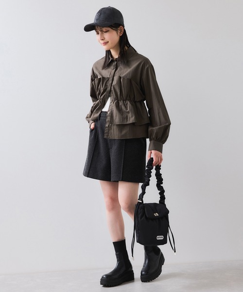 VIS(ビス)の「ビスチェドッキングシャツ/イージーケア(シャツ/ブラウス・レディース・ブラウン系その他/オフホワイト/クリーム・FREE)」の13枚目の写真