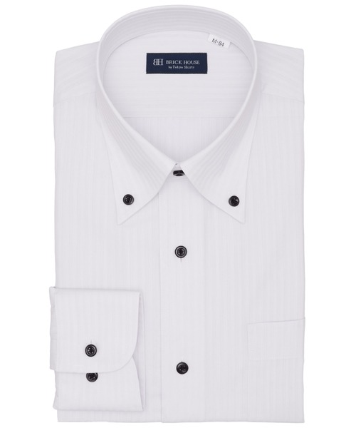 TOKYO SHIRTS(トウキョウシャツ)の「形態安定ノンアイロン ボタンダウン 長袖ビジネスワイシャツ(ビジネスシャツ・メンズ・グレー・首回り39cm-裄丈80cm/首回り39cm-裄丈84cm/首回り41cm-裄丈82cm/首回り41cm-裄丈86cm/首回り42cm-裄丈82cm/首回り42cm-裄丈86cm/首回り43cm-裄丈82cm/首回り43cm-裄丈86cm)」の1枚目の写真