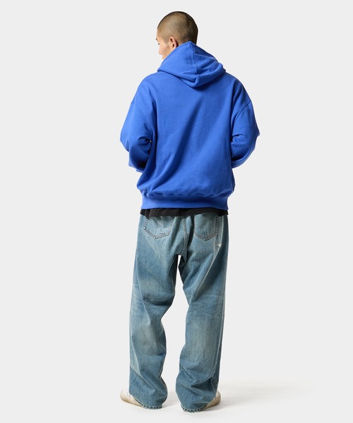 HUF(ハフ)の「EXPRESSION REPAIR DENIM PANT(デニムパンツ・メンズ・ライトインディゴブルー/ブラック系その他・28/30/32/34/36)」の4枚目の写真