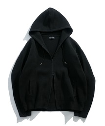 Starting Over（スターティングオーバー）の「スポンディッシュ ダブルジップアップ ニットパーカー フーディー 無地 長袖（パーカー）」