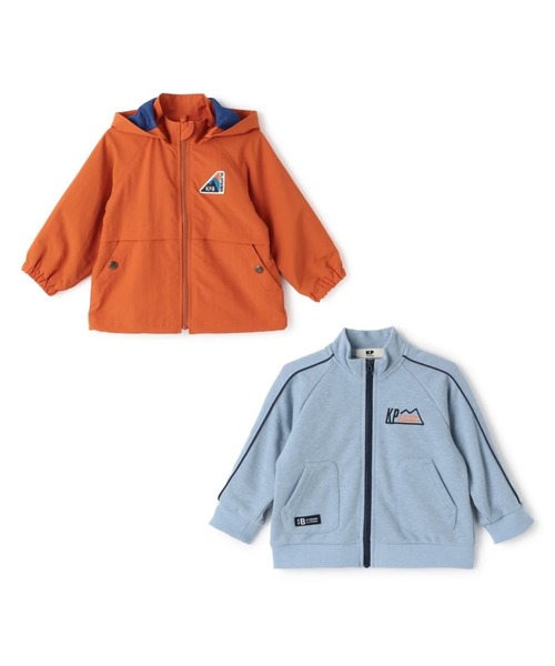 KP BOY（ケーピーボーイ）の「ライナー付 2WAYジャケット（その他アウター・キッズ・ネイビー/オレンジ・130cm/120cm/110cm/90cm/100cm/150cm/140cm/160cm）」の5枚目の写真