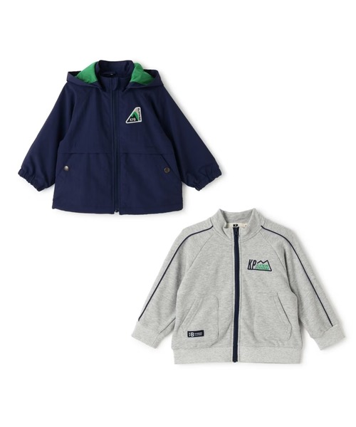 KP BOY（ケーピーボーイ）の「ライナー付 2WAYジャケット（その他アウター・キッズ・ネイビー/オレンジ・130cm/120cm/110cm/90cm/100cm/150cm/140cm/160cm）」の6枚目の写真