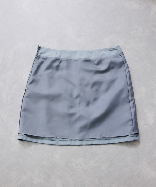 VIS(ビス)の「釦ポイントスエードライクミニスカート(スカート・レディース・ブルー系その他4/ダークブラウン・FREE)」の9枚目の写真