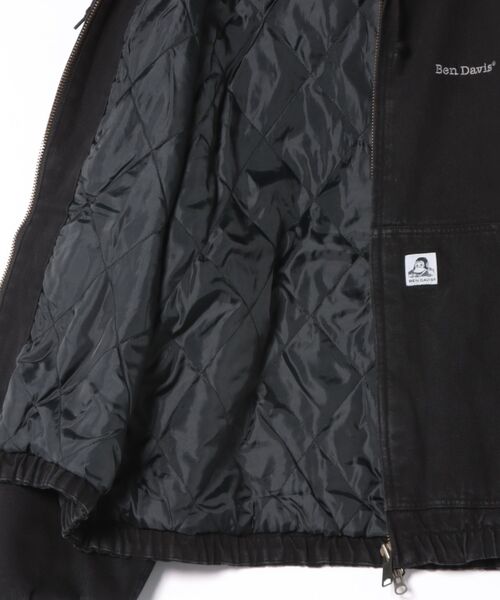 BEN DAVIS（ベンデイビス）の「【BEN DAVIS/ベンデイビス】ウォッシュ加工 ツイルアクティブパーカー 中綿 防寒（ブルゾン・メンズ・ブラック・X-LARGE/MEDIUM/LARGE）」の2枚目の写真