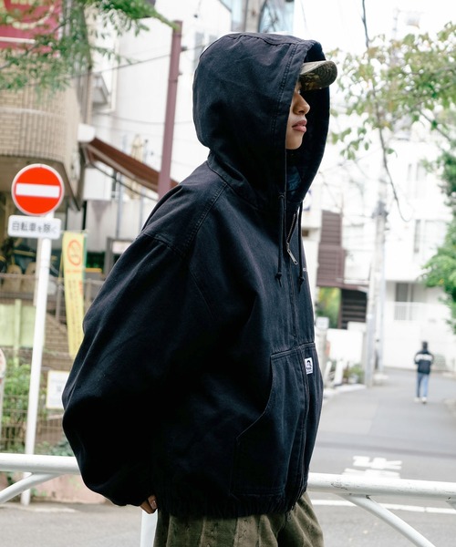 BEN DAVIS(ベンデイビス)の「【BEN DAVIS/ベンデイビス】ウォッシュ加工 ツイルアクティブパーカー 中綿 防寒(ブルゾン・メンズ・ブラック・X-LARGE/MEDIUM/LARGE)」の12枚目の写真