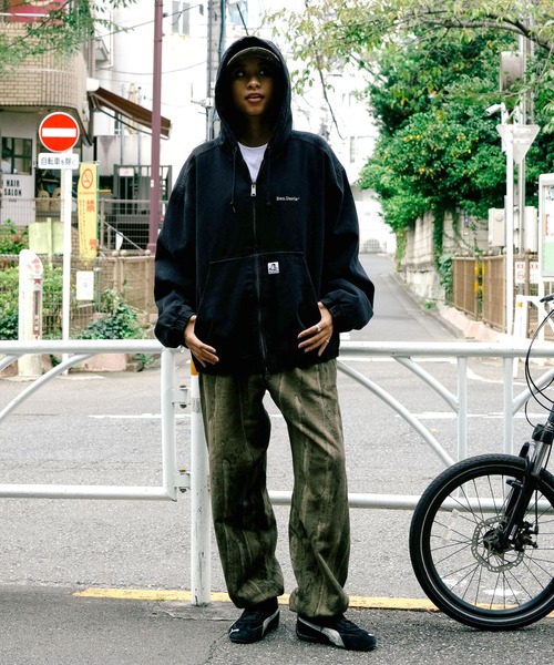 BEN DAVIS(ベンデイビス)の「【BEN DAVIS/ベンデイビス】ウォッシュ加工 ツイルアクティブパーカー 中綿 防寒(ブルゾン・メンズ・ブラック・X-LARGE/MEDIUM/LARGE)」の5枚目の写真