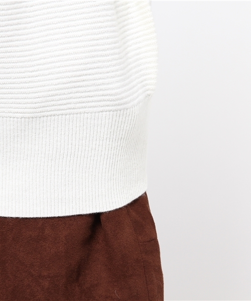 MOUSSY（マウジー）の「GATHER STITCH POK（ニット/セーター・レディース・オフホワイト/キャメル/ダークカーキ/ダークグレー/ライトピンク/ベージュ/トップグレー・FREE）」の14枚目の写真