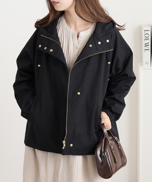 OMNES（オムネス）の「撥水加工マウンテンパーカー（マウンテンパーカー・レディース・ベージュ/ネイビー/レンガ/キャメル/ブラック/カーキ・M）」の18枚目の写真