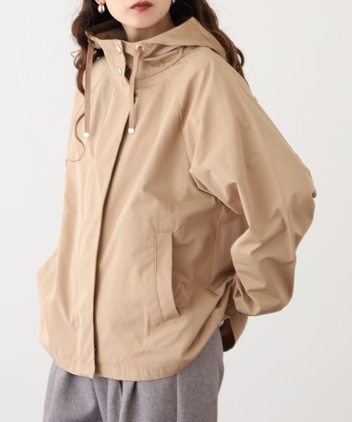 OMNES（オムネス）の「撥水加工マウンテンパーカー（マウンテンパーカー・レディース・ベージュ/ネイビー/レンガ/キャメル/ブラック/カーキ・M）」の21枚目の写真