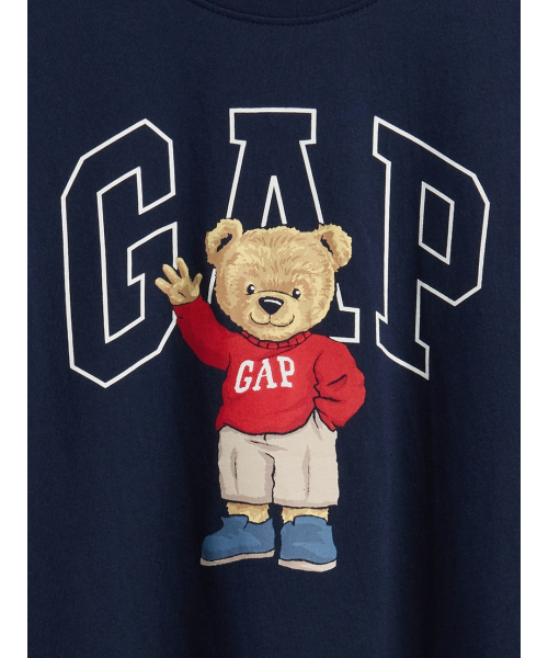 GAP(ギャップ)の「ブラナンベア GAPロゴTシャツ (キッズ)(Tシャツ/カットソー・キッズ・ネイビー/ベージュ・110cm/120cm/130cm/140cm/150cm/160cm)」の5枚目の写真