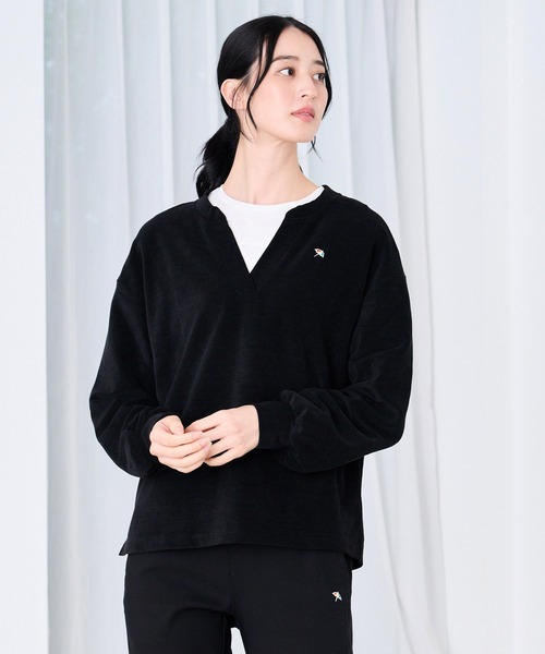 Arnold Palmer(アーノルドパーマー)の「ふんわリッチ キーネック プルオーバー + ロンTセット(アンサンブル・レディース・テラコッタ/ブラック/ライトベージュ・L/S/M)」の19枚目の写真