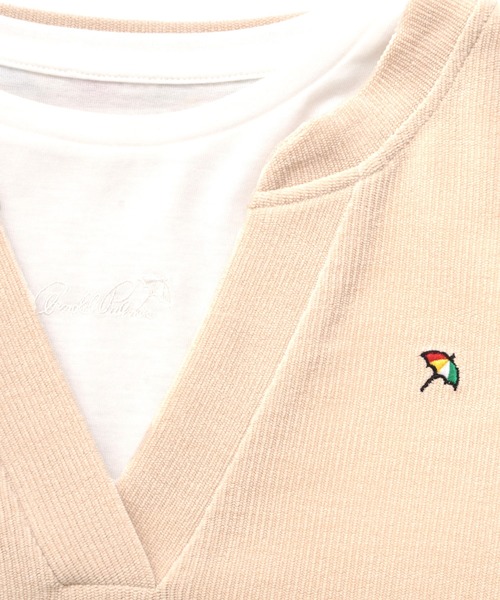 Arnold Palmer(アーノルドパーマー)の「ふんわリッチ キーネック プルオーバー + ロンTセット(アンサンブル・レディース・テラコッタ/ブラック/ライトベージュ・L/S/M)」の9枚目の写真