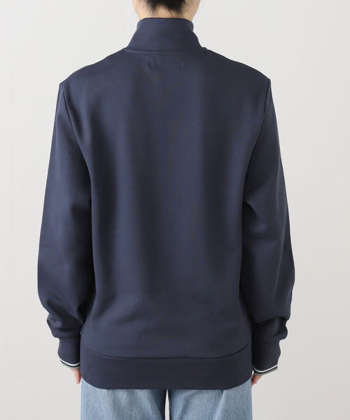 FRED PERRY（フレッドペリー）の「FRED PERRY/フレッドペリー ハーフジップスウェット M3574（スウェット・レディース・ボルドー/ネイビー・SMALL）」の12枚目の写真