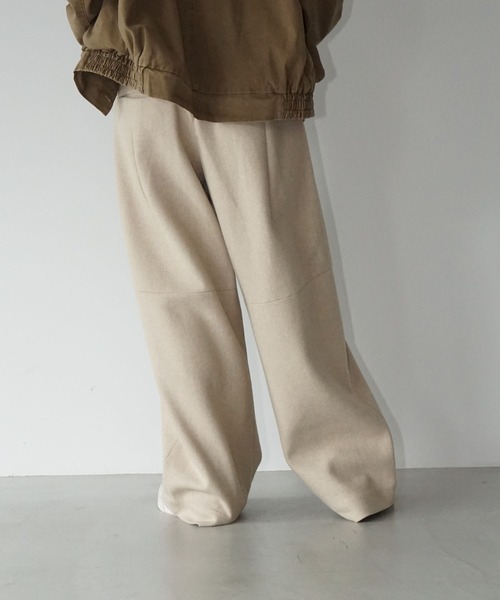 chuclla（チュクラ）の「ニュアンスカラーウールパンツ chw25a104（その他パンツ・レディース・アイボリー/ピンク/ブラック・S/M/L）」の6枚目の写真