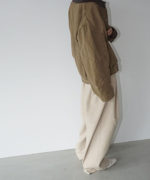 chuclla（チュクラ）の「ニュアンスカラーウールパンツ chw25a104（その他パンツ・レディース・アイボリー/ピンク/ブラック・S/M/L）」の7枚目の写真